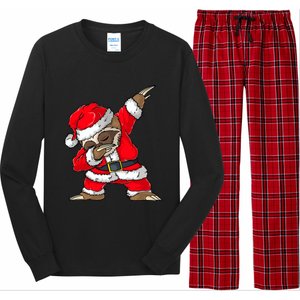 Dabbing Santa Sloth Merry Slothmas Christmas Pajama Long Sleeve Pajama Set