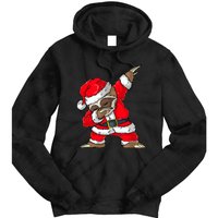 Dabbing Santa Sloth Merry Slothmas Christmas Pajama Tie Dye Hoodie