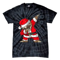 Dabbing Santa Sloth Merry Slothmas Christmas Pajama Tie-Dye T-Shirt