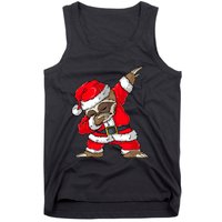 Dabbing Santa Sloth Merry Slothmas Christmas Pajama Tank Top