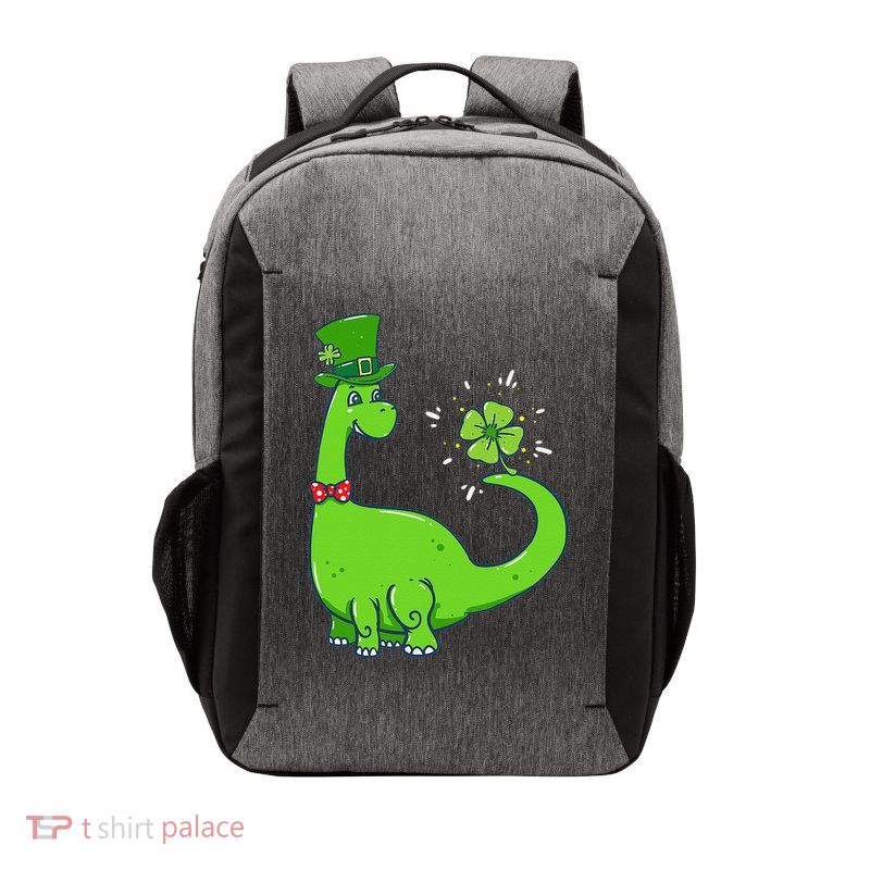 Dinosaur Shamrock St Patrick's Day Vector Backpack