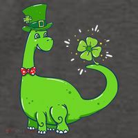 Dinosaur Shamrock St Patrick's Day Vector Backpack
