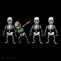 Dabbing Skeleton Stand Out Puzzle Autism Awareness Gift Funny Gift Drawstring Bag
