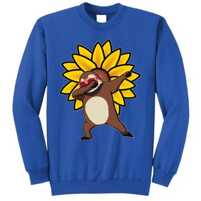 Dabbing Sloth Sunflower Autism Awareness Gift Sweatshirt