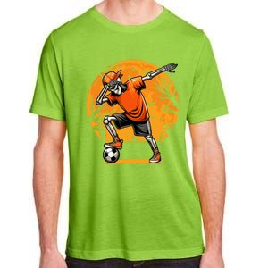 Dabbing Soccer Skeleton Funny Football Soccer Halloween Gift Adult ChromaSoft Performance T-Shirt