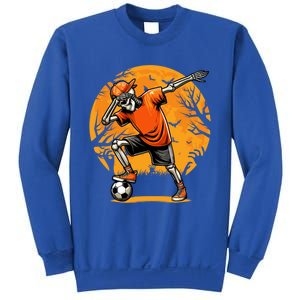 Dabbing Soccer Skeleton Funny Football Soccer Halloween Gift Sweatshirt