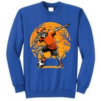 Dabbing Soccer Skeleton Funny Football Soccer Halloween Gift Sweatshirt