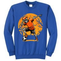 Dabbing Soccer Skeleton Funny Football Soccer Halloween Gift Tall Sweatshirt