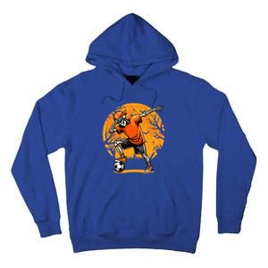 Dabbing Soccer Skeleton Funny Football Soccer Halloween Gift Tall Hoodie