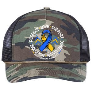 Down Syndrome Support Down Syndrome Awareness Retro Rope Trucker Hat Cap