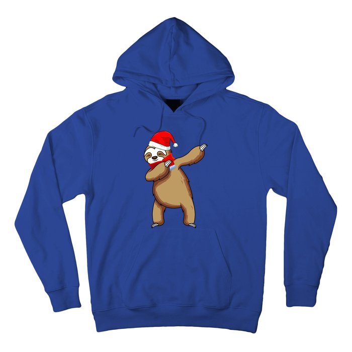 Dabbing Santa Sloth Christmas Pajama Merry Slothmas Cool Gift Hoodie