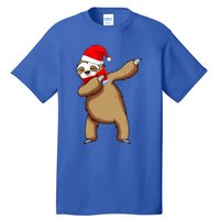 Dabbing Santa Sloth Christmas Pajama Merry Slothmas Cool Gift Tall T-Shirt