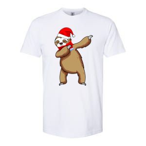 Dabbing Santa Sloth Christmas Pajama Merry Slothmas Cool Gift Softstyle CVC T-Shirt