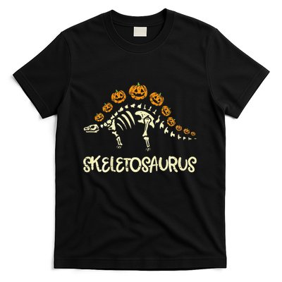 Dinosaur Skeleton Stegosaurus Halloween T-Shirt