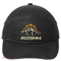 Dinosaur Skeleton Stegosaurus Halloween 7-Panel Snapback Hat