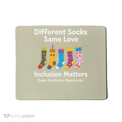 Different Socks Same Love Rock Your Socks Women Mousepad