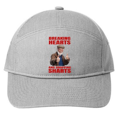 Dropping Sharts Sharted Sharting Inappropriate Embarrassing 7-Panel Snapback Hat