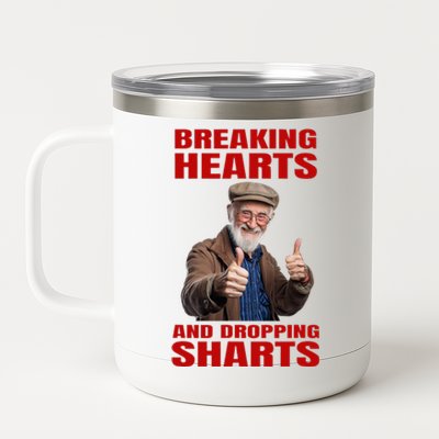 Dropping Sharts Sharted Sharting Inappropriate Embarrassing 12 oz Stainless Steel Tumbler Cup