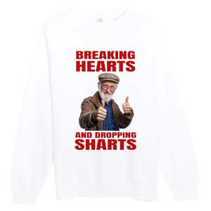 Dropping Sharts Sharted Sharting Inappropriate Embarrassing Premium Crewneck Sweatshirt