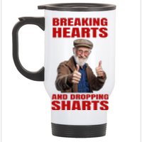 Dropping Sharts Sharted Sharting Inappropriate Embarrassing Stainless Steel Travel Mug