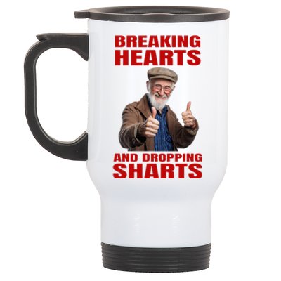 Dropping Sharts Sharted Sharting Inappropriate Embarrassing Stainless Steel Travel Mug