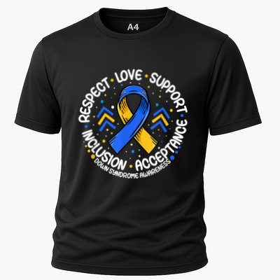 Down Syndrome Shirt Respect Support Down Syndrome Awareness  Performance Shirt