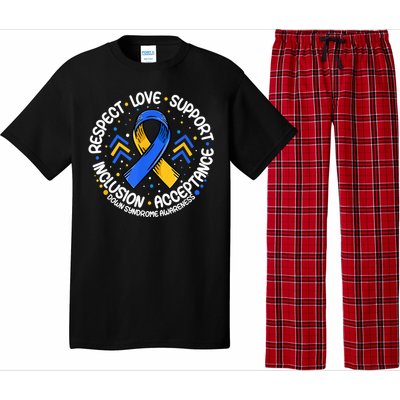 Down Syndrome Shirt Respect Support Down Syndrome Awareness  Pajama Set