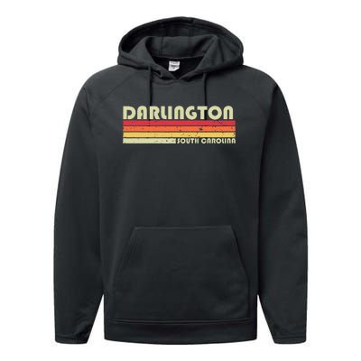 DARLINGTON SC SOUTH CAROLINA Funny City Home Root Gift Retro Performance Fleece Hoodie