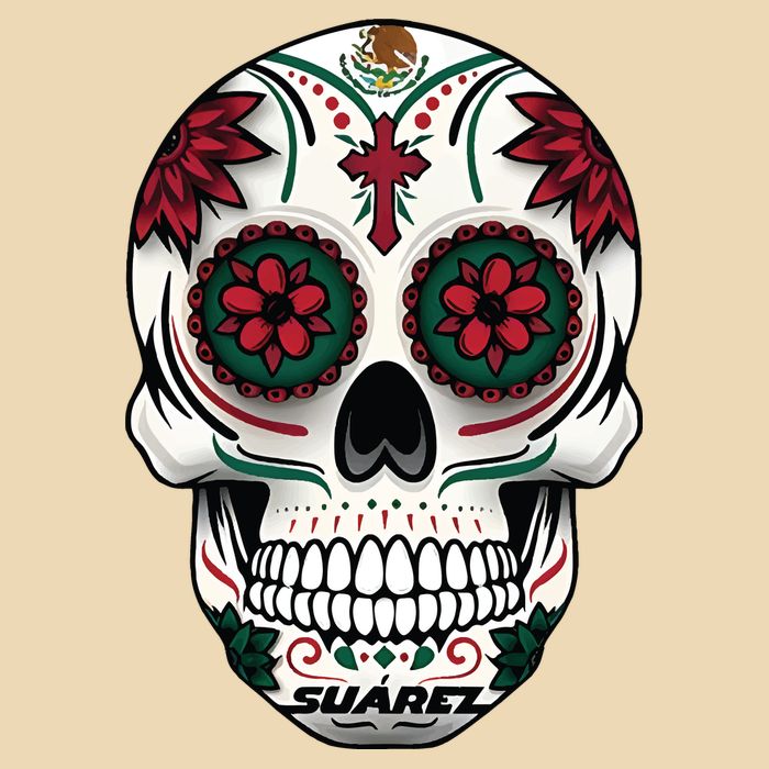 Daniel SuáRez Skull 99 Drawstring Bag