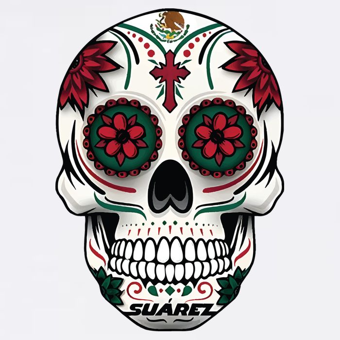 Daniel SuáRez Skull 99 Garment-Dyed Sweatshirt