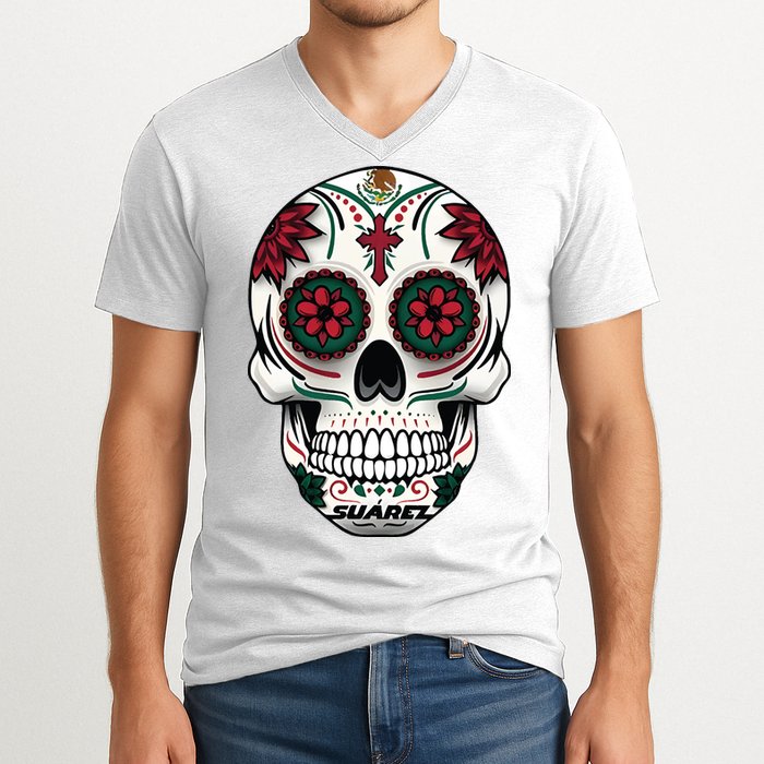 Daniel SuáRez Skull 99 V-Neck T-Shirt
