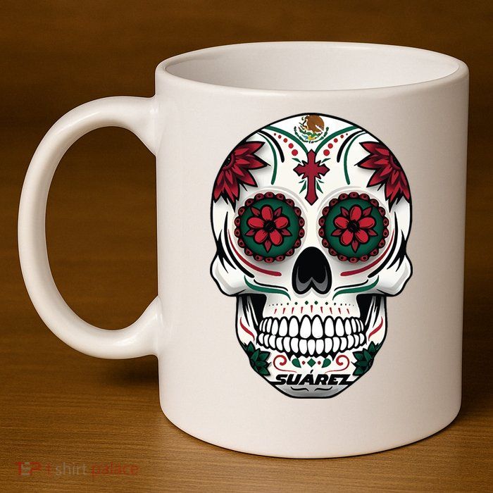 Daniel SuáRez Skull 99 11oz C Handle Ceramic Mug