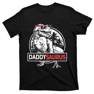 Daddy Saurus T Rex Dinosaur FatherS Day Family Matching Hoodie T-Shirt