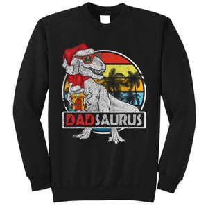 Dad Saurus T Rex Dinosaur Family Matching Xmas Christmas Sweatshirt