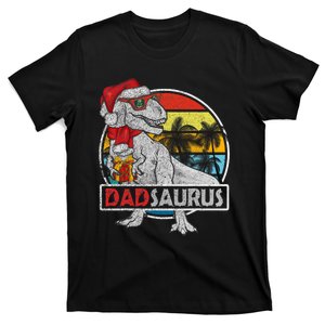 Dad Saurus T Rex Dinosaur Family Matching Xmas Christmas T-Shirt