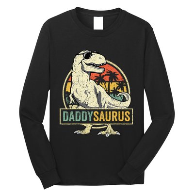 Daddy Saurus T Rex Dinosaur Daddysaurus Family Matching Long Sleeve Shirt