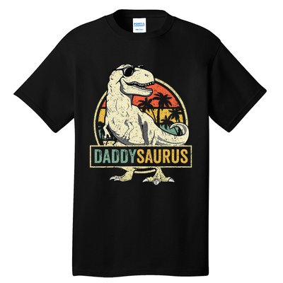 Daddy Saurus T Rex Dinosaur Daddysaurus Family Matching Tall T-Shirt