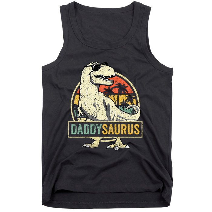 Daddy Saurus T Rex Dinosaur Daddysaurus Family Matching Tank Top