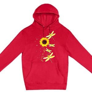 Dragonfly Sunflower Teacher Growth Mindset Choose To Shine Premium Pullover Hoodie