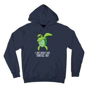 Dabbing Sea Turtle I Just Really Love Turtles Ok? Hoodie