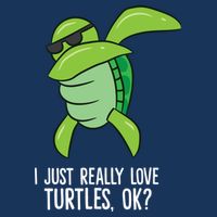 Dabbing Sea Turtle I Just Really Love Turtles Ok? 25L Jumbo Tote