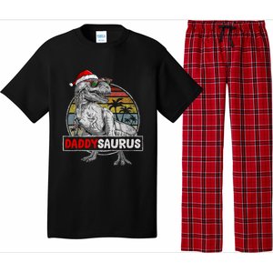 Daddy Saurus T Rex Dinosaur Christmas Family Matching Xmas Funny Gift Pajama Set