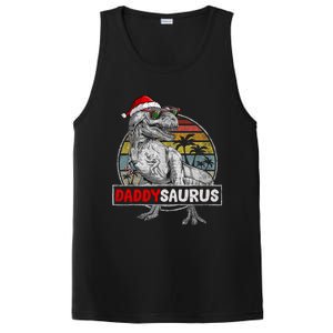 Daddy Saurus T Rex Dinosaur Christmas Family Matching Xmas Funny Gift PosiCharge Competitor Tank