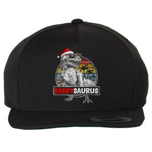 Daddy Saurus T Rex Dinosaur Christmas Family Matching Xmas Funny Gift Wool Snapback Cap