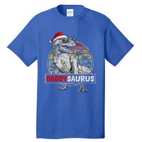 Daddy Saurus T Rex Dinosaur Christmas Family Matching Xmas Funny Gift Tall T-Shirt