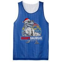 Daddy Saurus T Rex Dinosaur Christmas Family Matching Xmas Funny Gift Mesh Reversible Basketball Jersey Tank