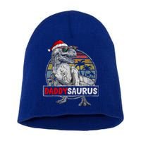 Daddy Saurus T Rex Dinosaur Christmas Family Matching Xmas Funny Gift Short Acrylic Beanie