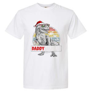 Daddy Saurus T Rex Dinosaur Christmas Family Matching Xmas Funny Gift Garment-Dyed Heavyweight T-Shirt