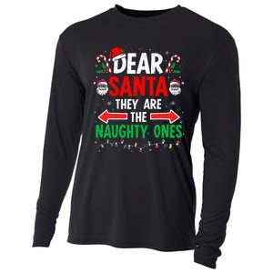 Dear Santa They Naughty Ones Christmas Xmas Cooling Performance Long Sleeve Crew