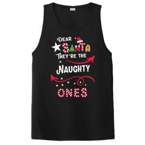 Dear Santa They Are The Naughty Ones Christmas Funny PosiCharge Competitor Tank